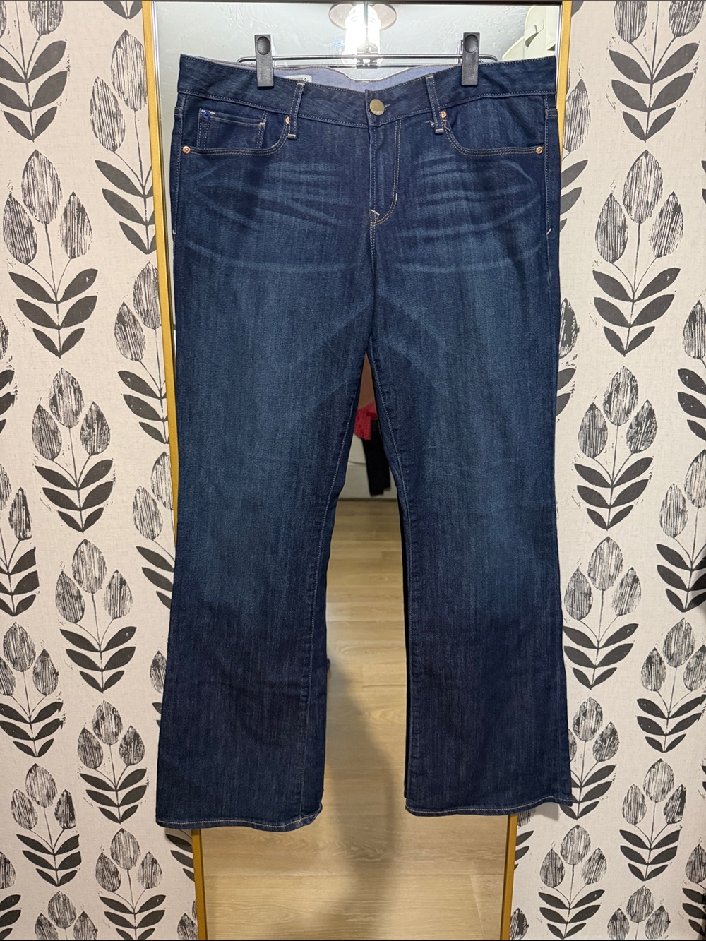 GAP Women's Dark Blue Sexy Bootcut Jeans